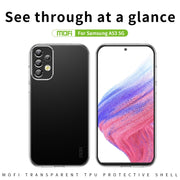 For Samsung Galaxy A53 5G MOFI Ming Series Ultra-thin TPU Phone Case(Transparent)
