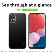For Samsung Galaxy A13 4G MOFI Ming Series Ultra-thin TPU Phone Case(Transparent)