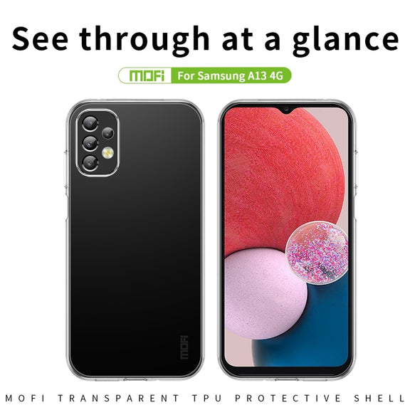 For Samsung Galaxy A13 4G MOFI Ming Series Ultra-thin TPU Phone Case(Transparent)