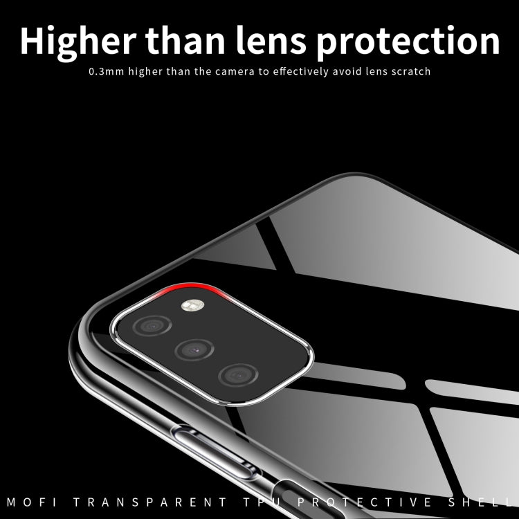 For Samsung Galaxy A03s EU 164.2mm MOFI Ming Series Ultra-thin TPU Phone Case(Transparent)