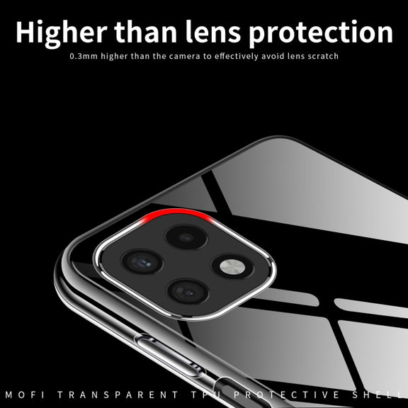 For Samsung Galaxy A22 5G MOFI Ming Series Ultra-thin TPU Phone Case(Transparent)