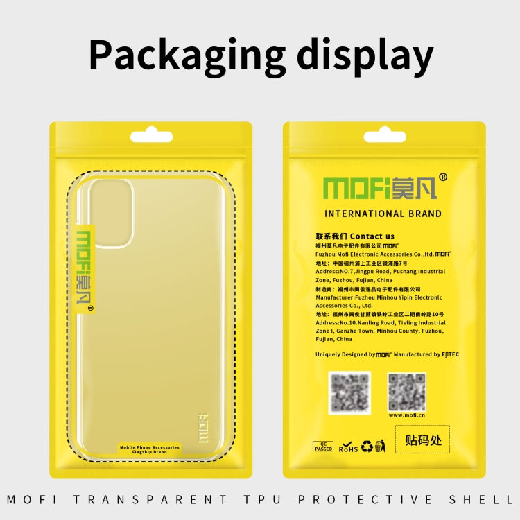 For Samsung Galaxy A22 5G MOFI Ming Series Ultra-thin TPU Phone Case(Transparent)