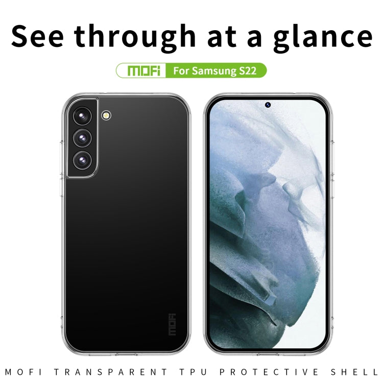 For Samsung Galaxy S22 5G MOFI Ming Series Ultra-thin TPU Phone Case(Transparent)