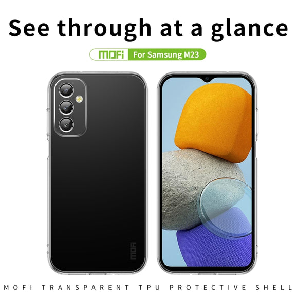 For Samsung Galaxy M23 MOFI Ming Series Ultra-thin TPU Phone Case(Transparent)