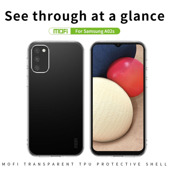For Samsung Galaxy A02s EU 164mm MOFI Ming Series Ultra-thin TPU Phone Case(Transparent)