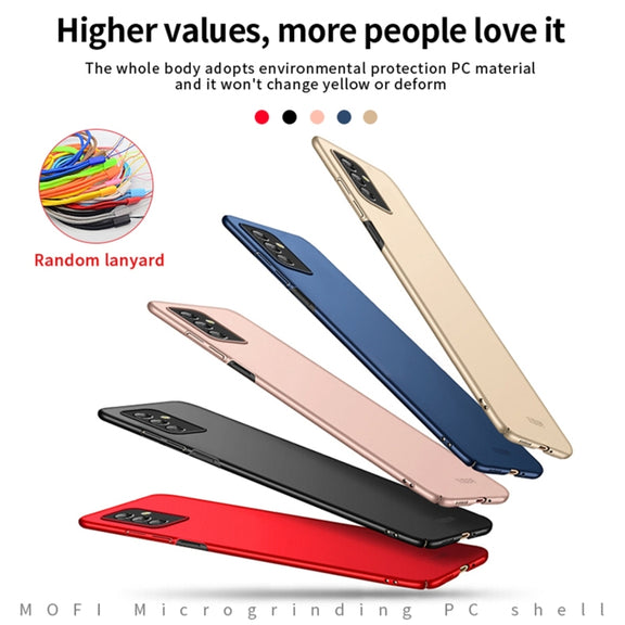 For Samsung Galaxy M52 5G MOFI Frosted PC Ultra-thin Hard Case(Gold)