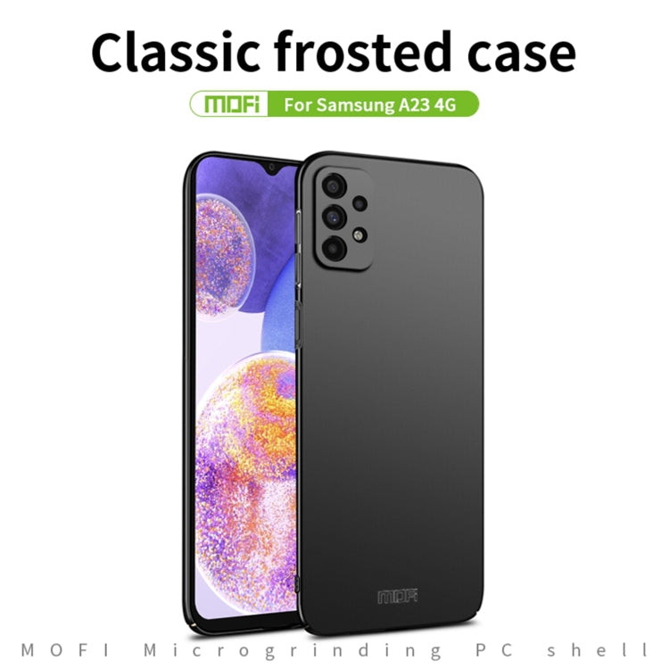 For Samsung Galaxy A23 4G MOFI Frosted PC Ultra-thin Hard Case(Gold)