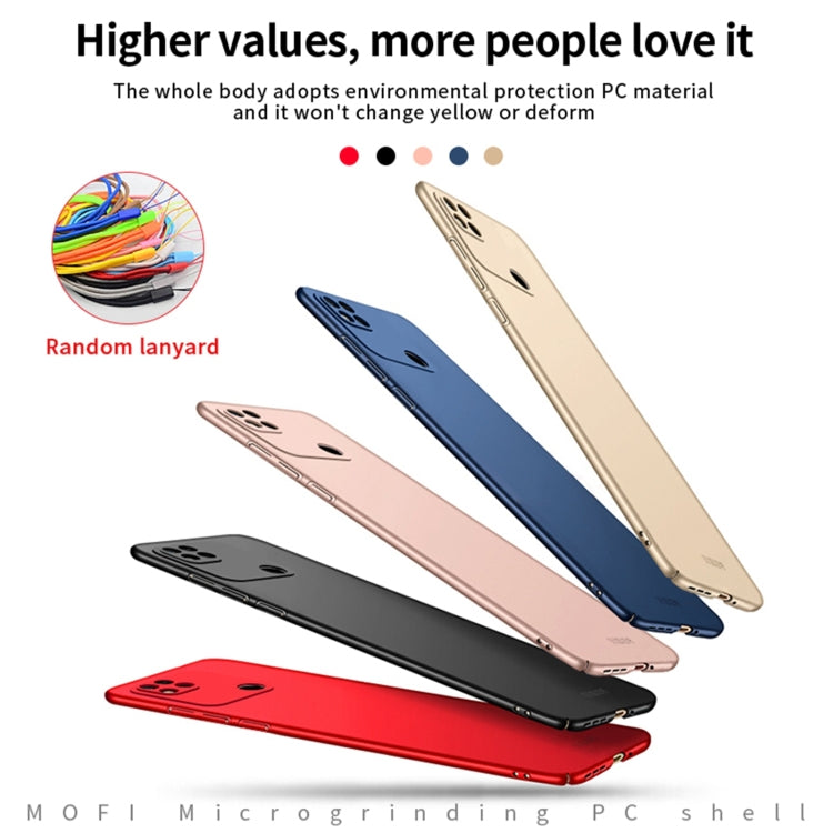For Xiaomi Redmi 10A MOFI Frosted PC Ultra-thin Hard Case(Blue)