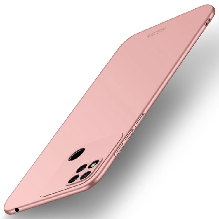For Xiaomi Redmi 10A MOFI Frosted PC Ultra-thin Hard Case(Rose Gold)
