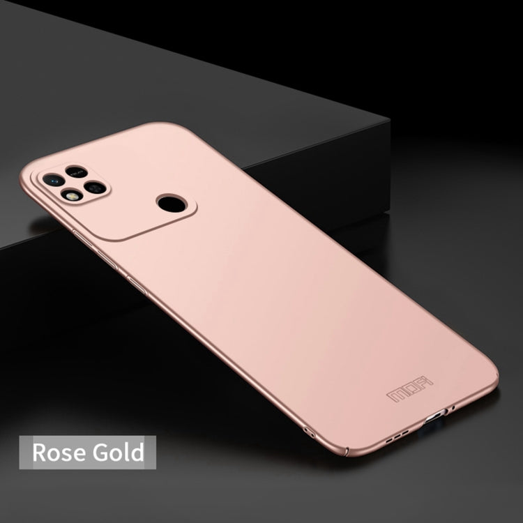 For Xiaomi Redmi 10A MOFI Frosted PC Ultra-thin Hard Case(Rose Gold)
