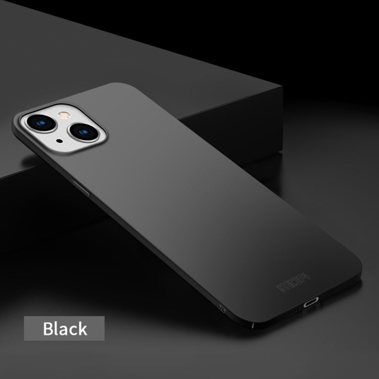 For iPhone 14 MOFI Frosted PC Ultra-thin Hard Case (Black)
