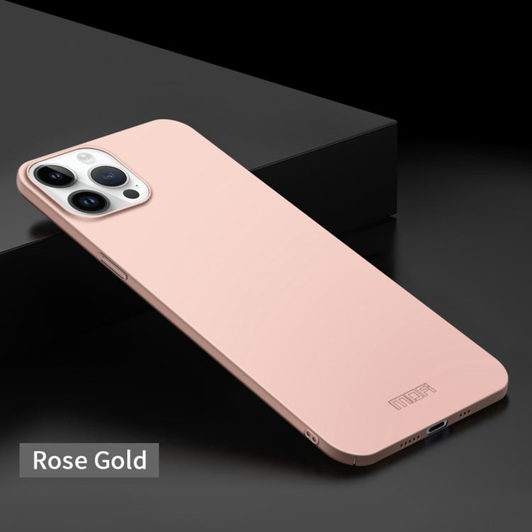 For iPhone 14 Pro MOFI Frosted PC Ultra-thin Hard Case (Rose Gold)