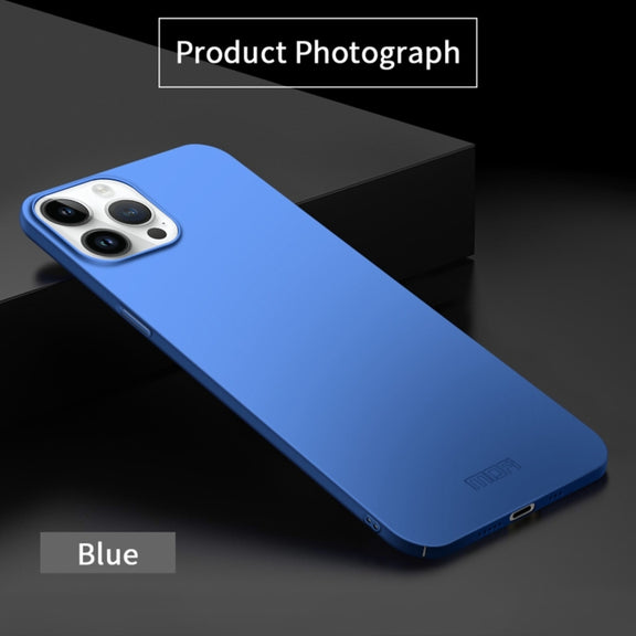 For iPhone 14 Pro Max MOFI Frosted PC Ultra-thin Hard Case (Blue)