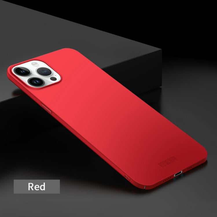 For iPhone 14 Pro Max MOFI Frosted PC Ultra-thin Hard Case (Red)