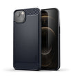 For iPhone 14 MOFI Gentleness Brushed Texture Carbon Fiber TPU Phone Case (Blue) - iPhone 14 Cases by MOFI | Online Shopping South Africa | PMC TechLife