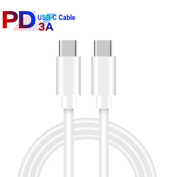 PD 35W Dual USB-C / Type-C Ports Charger with 2m Type-C to Type-C Data Cable, EU Plug