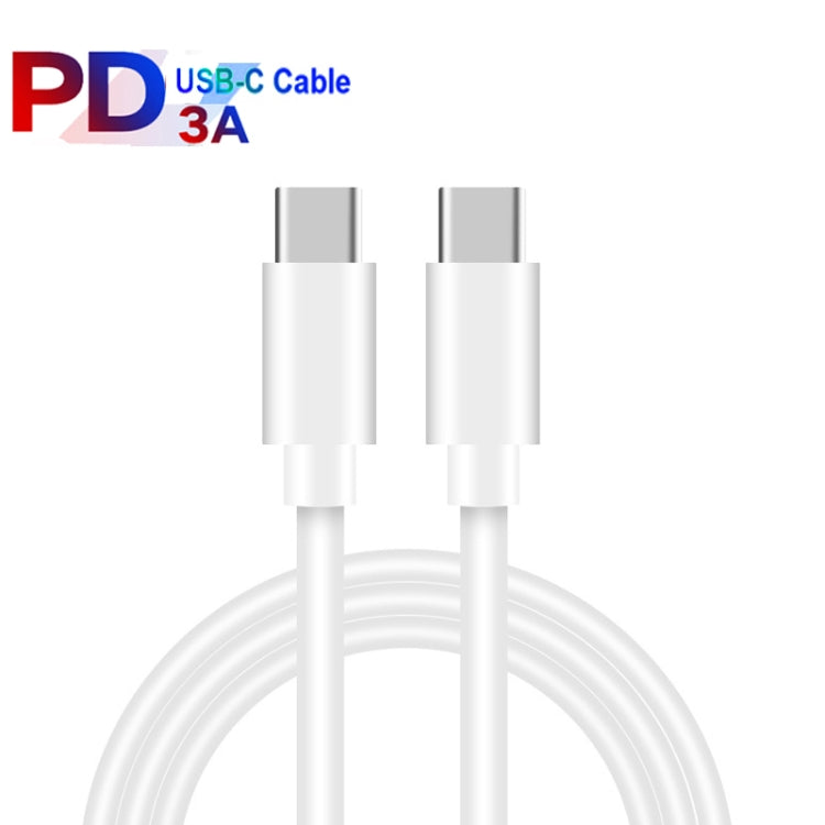 PD 35W Dual USB-C / Type-C Ports Charger with 2m Type-C to Type-C Data Cable, UK Plug