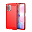 For Xiaomi Redmi Note 11T Pro 5G / 11T Pro Plus 5G MOFI Gentleness Series Brushed Texture Carbon Fiber Soft TPU Case(Red) -  by MOFI | Online Shopping South Africa | PMC TechLife