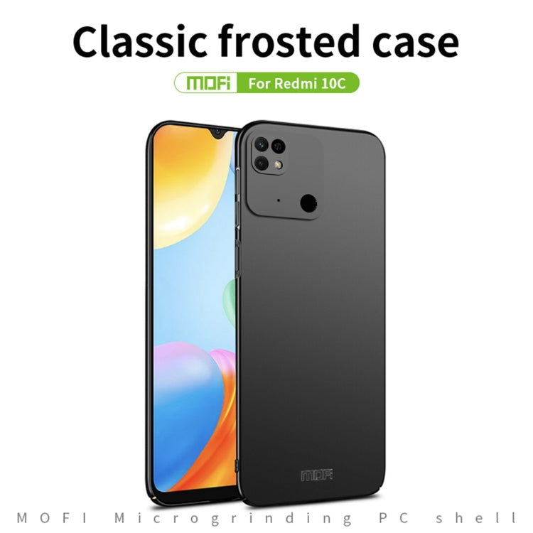 For Xiaomi Redmi 10C / Redmi 10 Power MOFI Frosted PC Ultra-thin Hard Case(Red)
