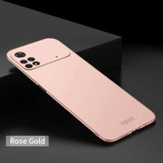 For Xiaomi POCO M4 Pro 4G MOFI Frosted PC Ultra-thin Hard Case(Rose gold)