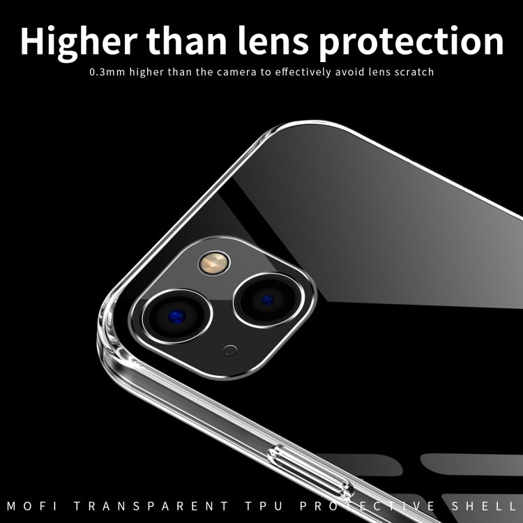 For iPhone 13 MOFI Ming Series Ultra-thin TPU Phone Case(Transparent)