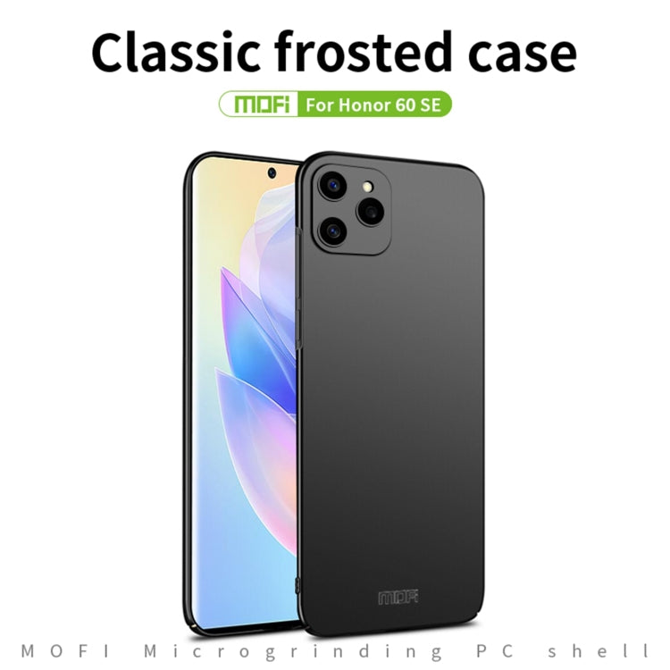 For Honor 60 SE MOFI Frosted PC Ultra-thin Hard Case(Black)