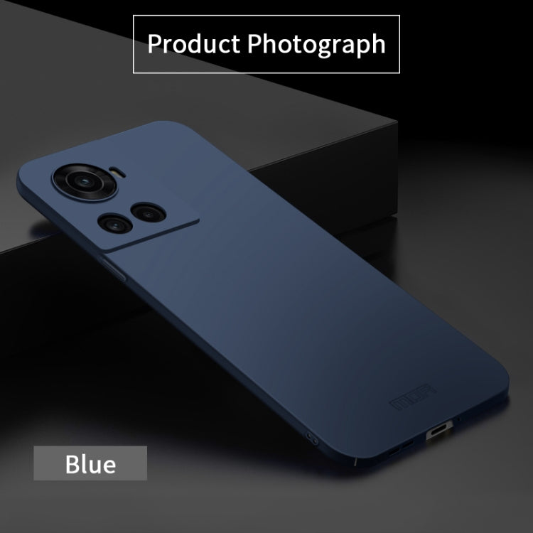 For OnePlus Ace 5G / 10R 5G MOFI Frosted PC Ultra-thin Hard Case(Blue)