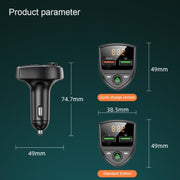 C8 Car  U Disk Bluetooth Player Fm Transmitter  QC3.0 Dual USB Ports Fast Charging