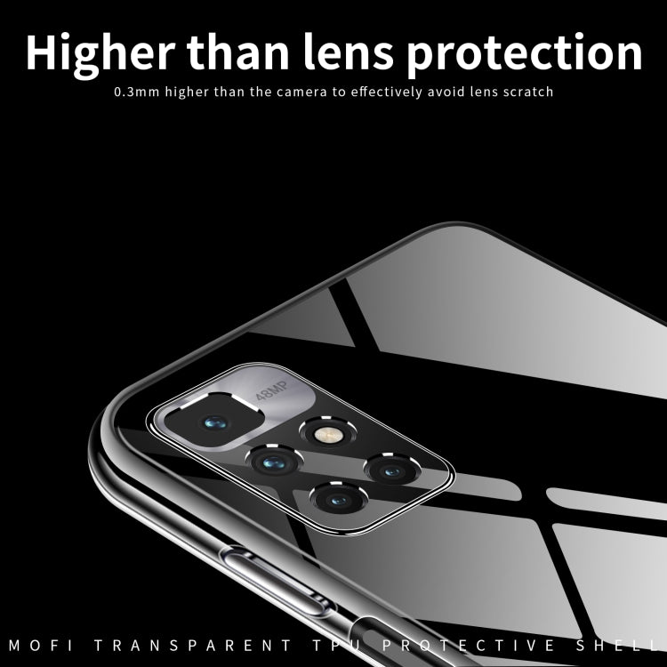 For Xiaomi Redmi 10 Prime 2022 MOFI Ming Series Ultra-thin TPU Phone Case(Transparent)