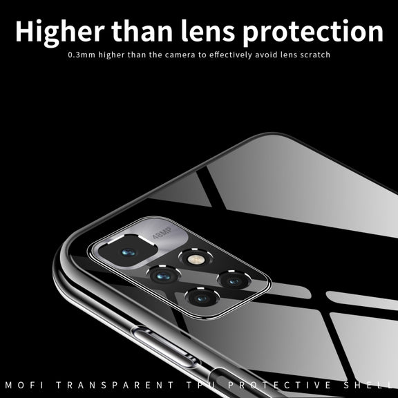 For Xiaomi Redmi 10 Prime 2022 MOFI Ming Series Ultra-thin TPU Phone Case(Transparent)