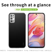 For Xiaomi Redmi Note 11T SE / Note 10 5G MOFI Ming Series Ultra-thin TPU Phone Case(Transparent)