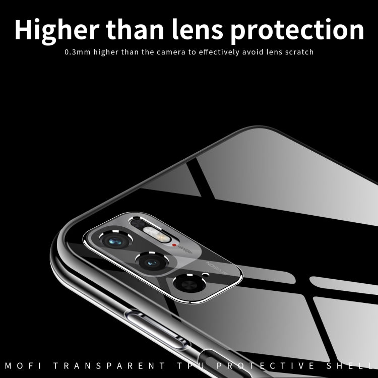 For Xiaomi Redmi Note 11T SE / Note 10 5G MOFI Ming Series Ultra-thin TPU Phone Case(Transparent)