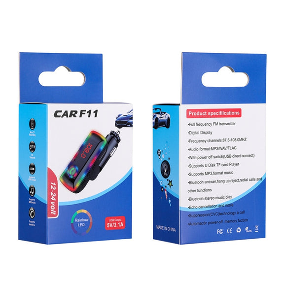 F11  USB Charger Car Player Blue Tooth  Fm Transmitter Car MP3 Players
