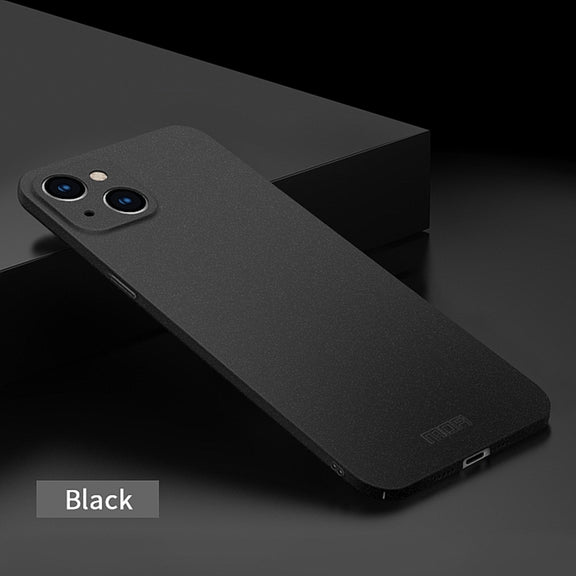 For iPhone 14 MOFI Fandun Series Frosted PC Ultra-thin Phone Case(Black)