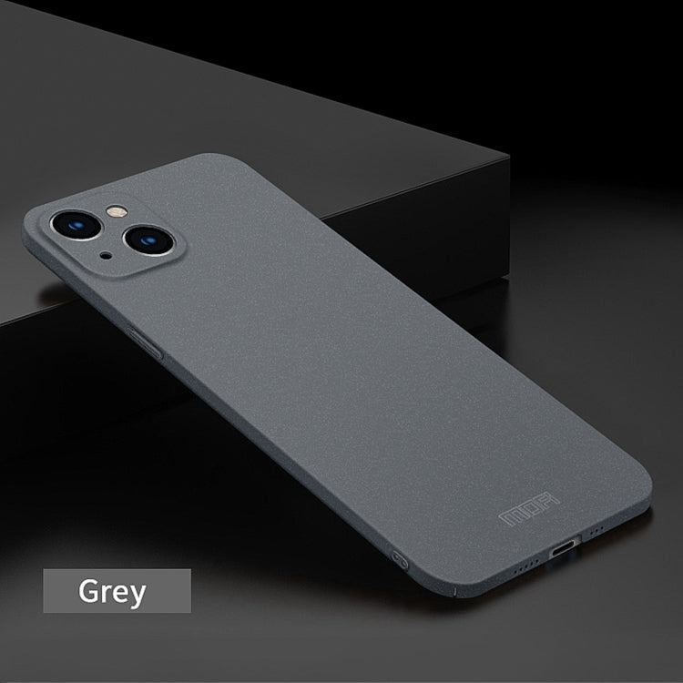 For iPhone 14 MOFI Fandun Series Frosted PC Ultra-thin Phone Case(Gray)