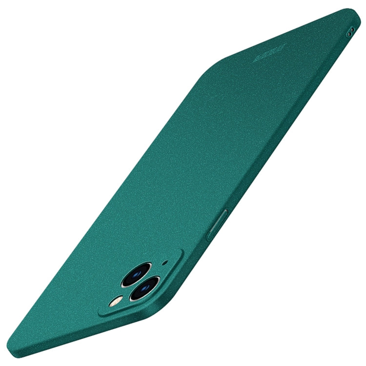 For iPhone 14 Plus  MOFI Fandun Series Frosted PC Ultra-thin Phone Case(Green)
