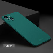 For iPhone 14 Plus  MOFI Fandun Series Frosted PC Ultra-thin Phone Case(Green)