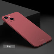 For iPhone 14 Plus  MOFI Fandun Series Frosted PC Ultra-thin Phone Case(Red)
