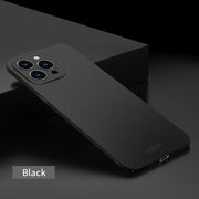 For iPhone 14 Pro Max MOFI Fandun Series Frosted PC Ultra-thin Phone Case(Black)