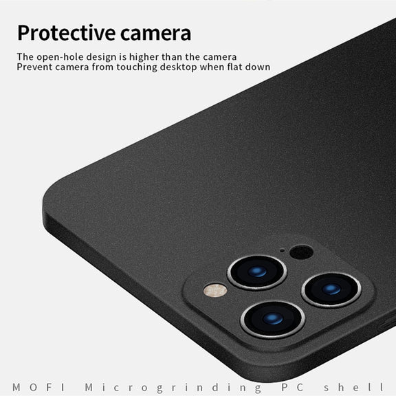 For iPhone 14 Pro Max MOFI Fandun Series Frosted PC Ultra-thin Phone Case(Gray)