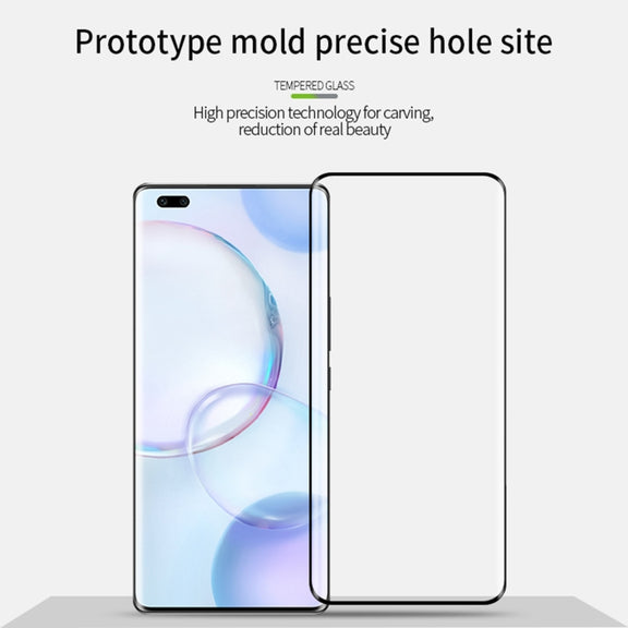 For Honor 70 MOFI 9H 3D Hot Bending Tempered Glass Film(Black)