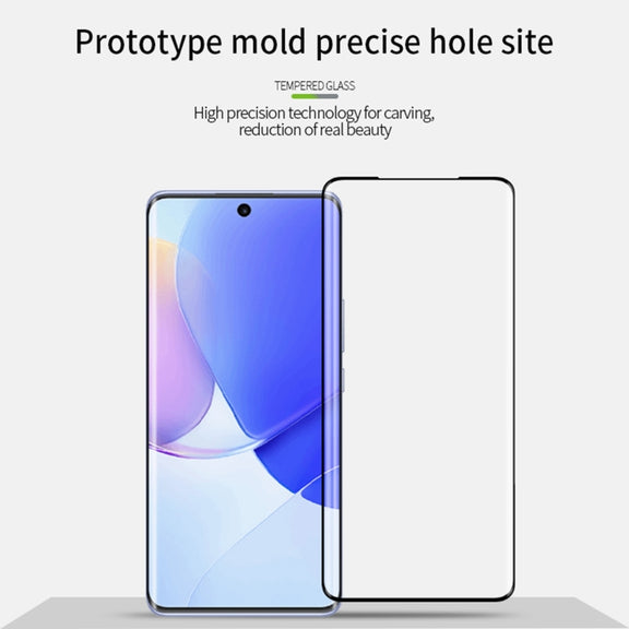 For Honor 70 Pro / 70 Pro+ MOFI 9H 3D Hot Bending Tempered Glass Film(Black)