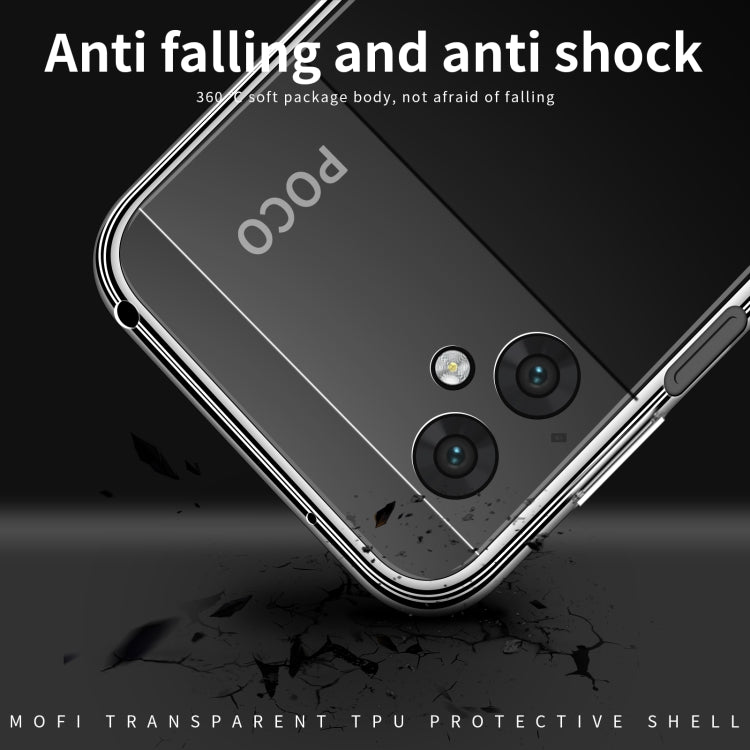 For Samsung Galaxy M13 MOFI Ming Series Ultra-thin TPU Phone Case(transparent)