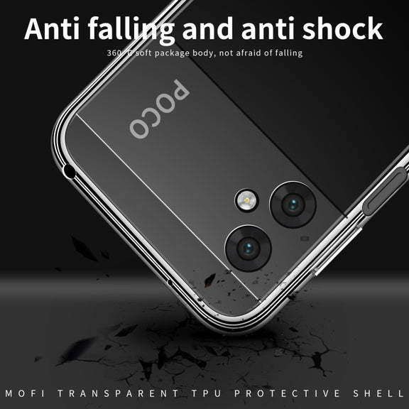 For Samsung Galaxy M13 MOFI Ming Series Ultra-thin TPU Phone Case(transparent)