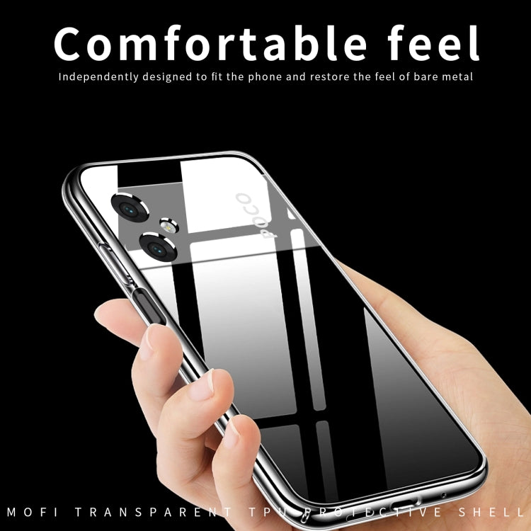 For Xiaomi Poco M4 5G MOFI Ming Series Ultra-thin TPU Phone Case(Transparent)
