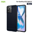 For OnePlus Ace / 10R 5G MOFI Gentleness Series Brushed Texture Carbon Fiber Soft TPU Case(Blue) - OnePlus Cases by MOFI | Online Shopping South Africa | PMC TechLife