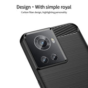 For OnePlus Ace / 10R 5G MOFI Gentleness Series Brushed Texture Carbon Fiber Soft TPU Case(Blue)