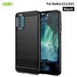 For Nokia G11 / G21 MOFI Gentleness Series Brushed Texture Carbon Fiber Soft TPU Case(Black) - Nokia Cases by MOFI | Online Shopping South Africa | PMC TechLife