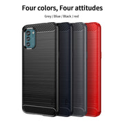 For Nokia G11 / G21 MOFI Gentleness Series Brushed Texture Carbon Fiber Soft TPU Case(Black)