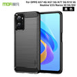 For OPPO A57 4G / A57 5G / A77 5G  MOFI Gentleness Series Brushed Texture Carbon Fiber Soft TPU Case(Black) -  by MOFI | Online Shopping South Africa | PMC TechLife